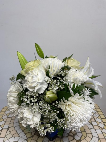 A 5 Star Customer Reviewed Flower Arrangement Designed by Salvy the Florist in Lynn, MA