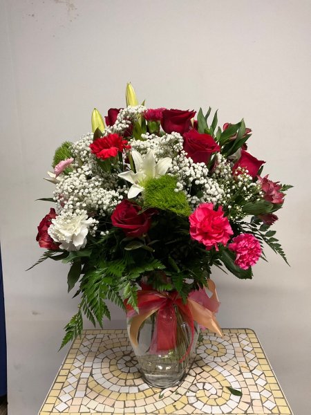 A 5 Star Customer Reviewed Flower Arrangement Designed by Salvy the Florist in Lynn, MA