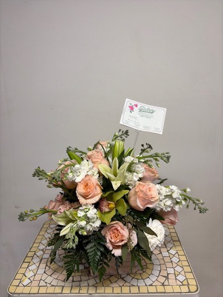 A 4 Star Customer Reviewed Flower Arrangement Designed by Salvy the Florist in Lynn, MA