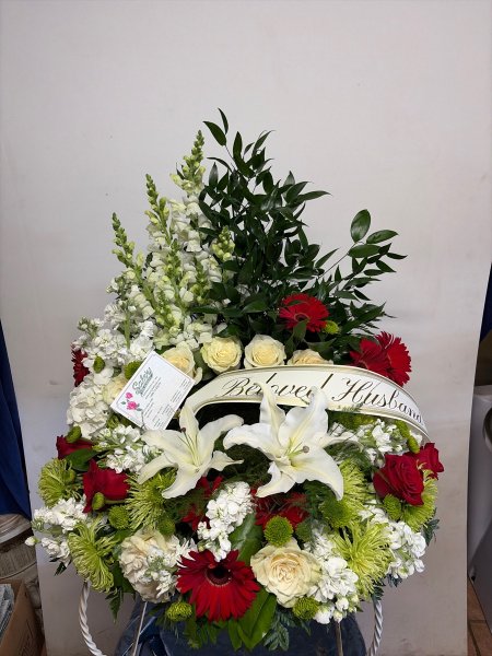 A 5 Star Customer Reviewed Flower Arrangement Designed by Salvy the Florist in Lynn, MA