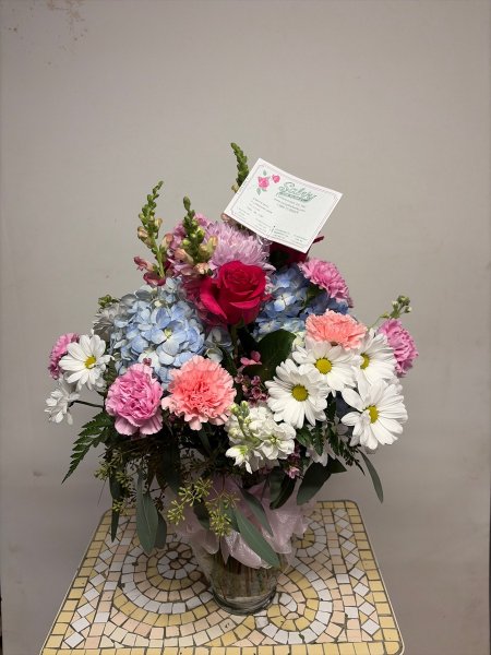 A 5 Star Customer Reviewed Flower Arrangement Designed by Salvy the Florist in Lynn, MA