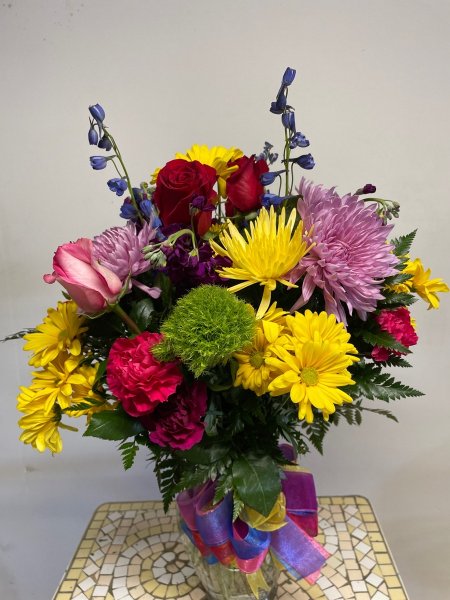 A 5 Star Customer Reviewed Flower Arrangement Designed by Salvy the Florist in Lynn, MA