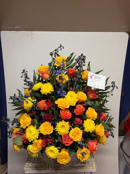 A 5 Star Customer Reviewed Flower Arrangement Designed by Salvy the Florist in Lynn, MA