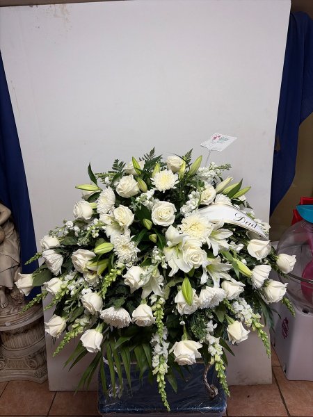 A 5 Star Customer Reviewed Flower Arrangement Designed by Salvy the Florist in Lynn, MA