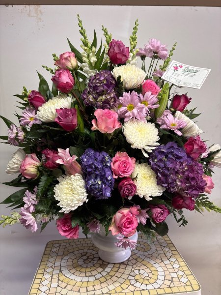 A 5 Star Customer Reviewed Flower Arrangement Designed by Salvy the Florist in Lynn, MA