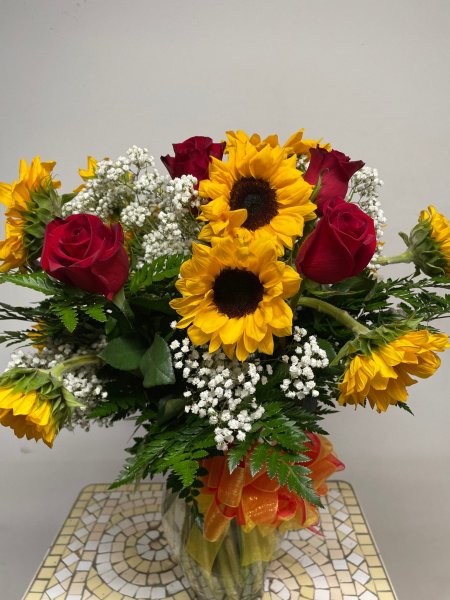 A 5 Star Customer Reviewed Flower Arrangement Designed by Salvy the Florist in Lynn, MA