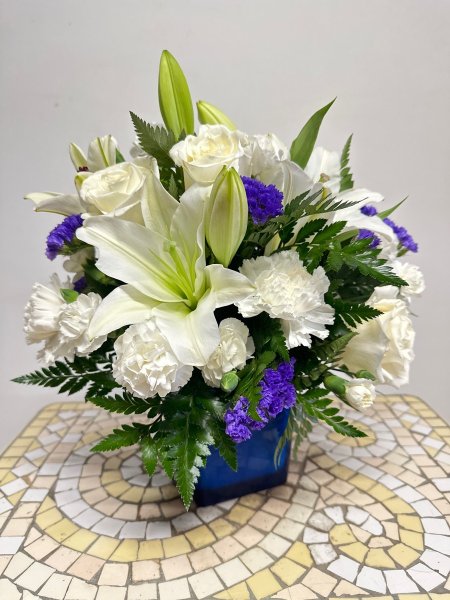 A 5 Star Customer Reviewed Flower Arrangement Designed by Salvy the Florist in Lynn, MA
