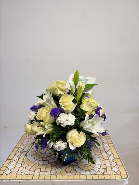 A 5 Star Customer Reviewed Flower Arrangement Designed by Salvy the Florist in Lynn, MA