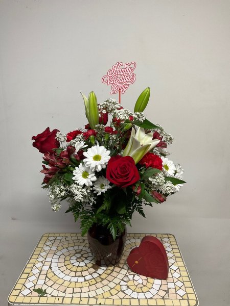 A 5 Star Customer Reviewed Flower Arrangement Designed by Salvy the Florist in Lynn, MA