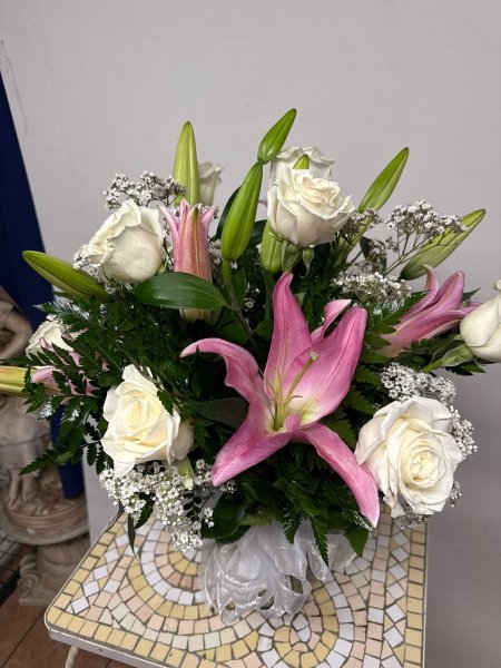 A 3 Star Customer Reviewed Flower Arrangement Designed by Salvy the Florist in Lynn, MA