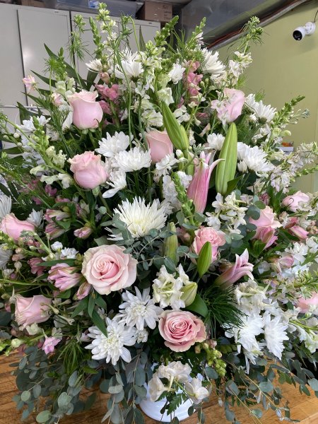 A 5 Star Customer Reviewed Flower Arrangement Designed by Salvy the Florist in Lynn, MA