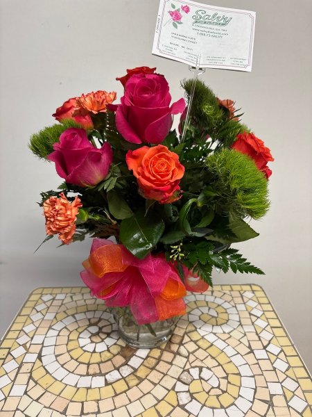 A 5 Star Customer Reviewed Flower Arrangement Designed by Salvy the Florist in Lynn, MA