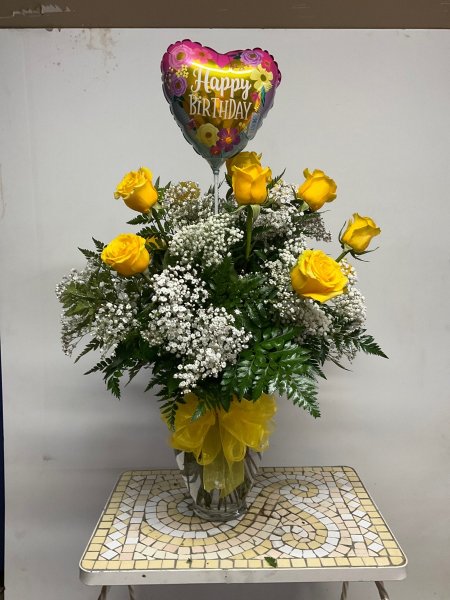A 5 Star Customer Reviewed Flower Arrangement Designed by Salvy the Florist in Lynn, MA