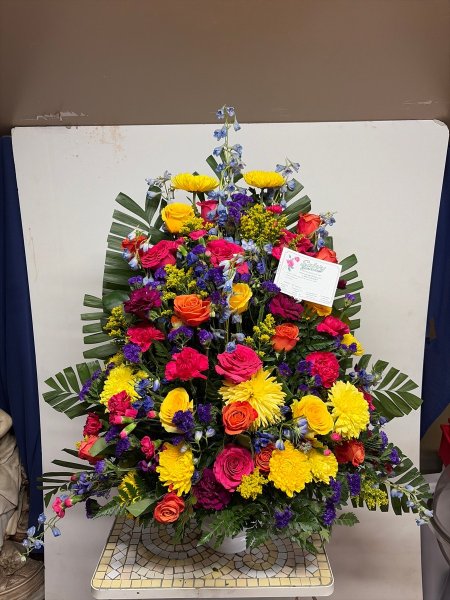 A 5 Star Customer Reviewed Flower Arrangement Designed by Salvy the Florist in Lynn, MA