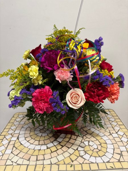 A 4 Star Customer Reviewed Flower Arrangement Designed by Salvy the Florist in Lynn, MA