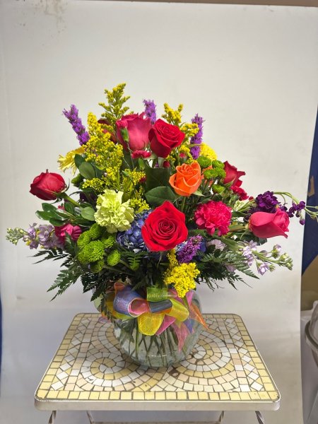 A 4 Star Customer Reviewed Flower Arrangement Designed by Salvy the Florist in Lynn, MA