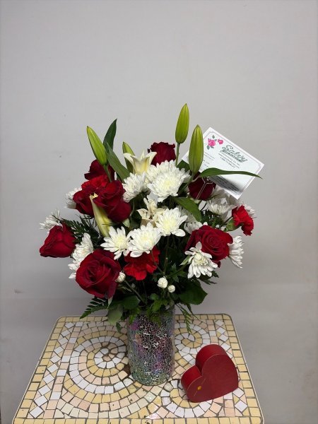 A 5 Star Customer Reviewed Flower Arrangement Designed by Salvy the Florist in Lynn, MA