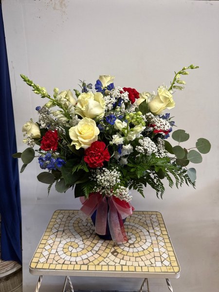 A 5 Star Customer Reviewed Flower Arrangement Designed by Salvy the Florist in Lynn, MA