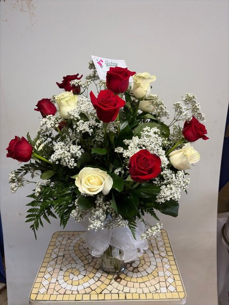 A 5 Star Customer Reviewed Flower Arrangement Designed by Salvy the Florist in Lynn, MA