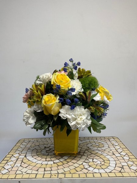 A 5 Star Customer Reviewed Flower Arrangement Designed by Salvy the Florist in Lynn, MA