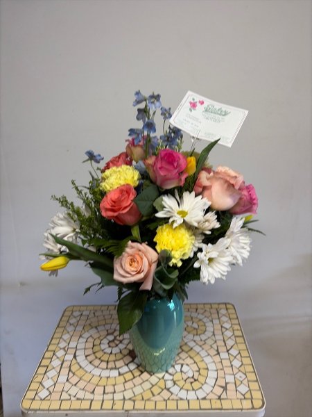 A 5 Star Customer Reviewed Flower Arrangement Designed by Salvy the Florist in Lynn, MA