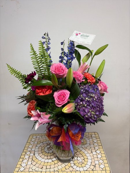 A 5 Star Customer Reviewed Flower Arrangement Designed by Salvy the Florist in Lynn, MA