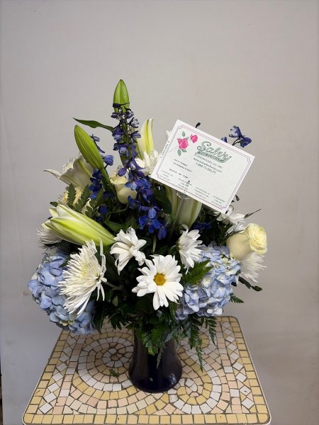 A 5 Star Customer Reviewed Flower Arrangement Designed by Salvy the Florist in Lynn, MA