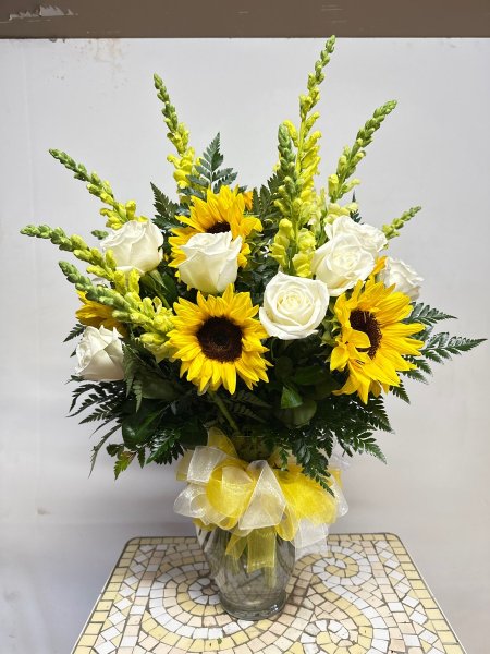 A 5 Star Customer Reviewed Flower Arrangement Designed by Salvy the Florist in Lynn, MA