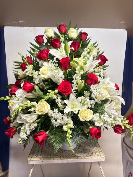 A 5 Star Customer Reviewed Flower Arrangement Designed by Salvy the Florist in Lynn, MA
