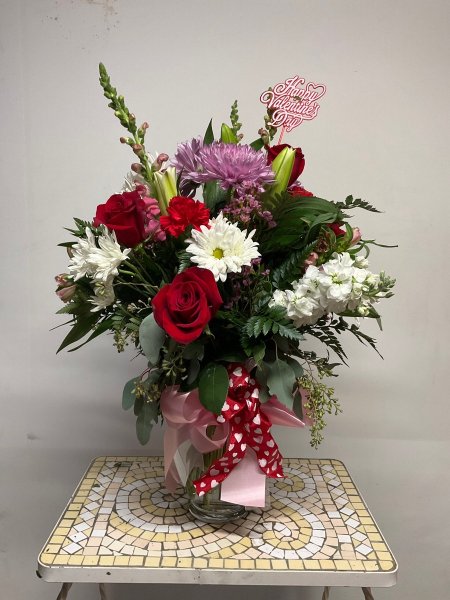 A 5 Star Customer Reviewed Flower Arrangement Designed by Salvy the Florist in Lynn, MA