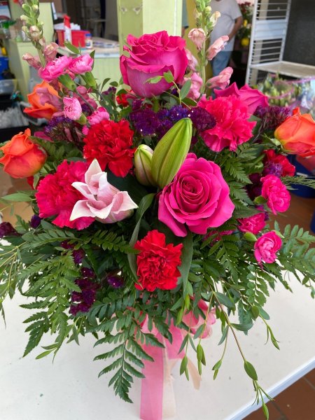 A 5 Star Customer Reviewed Flower Arrangement Designed by Salvy the Florist in Lynn, MA