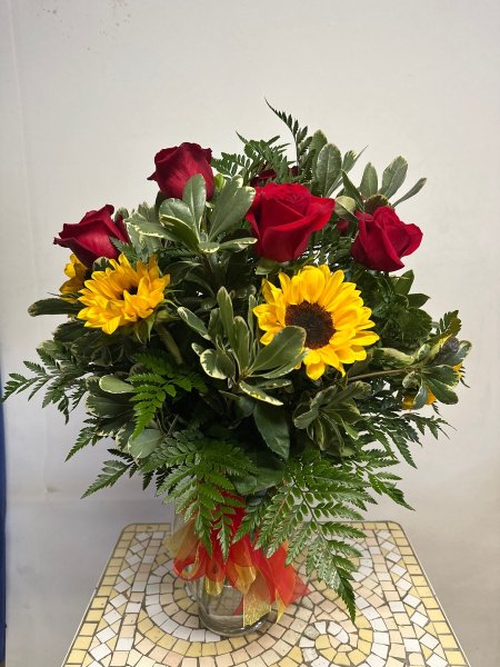 A 5 Star Customer Reviewed Flower Arrangement Designed by Salvy the Florist in Lynn, MA