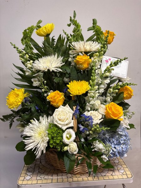 A 5 Star Customer Reviewed Flower Arrangement Designed by Salvy the Florist in Lynn, MA