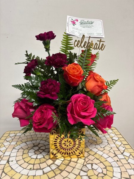 A 5 Star Customer Reviewed Flower Arrangement Designed by Salvy the Florist in Lynn, MA