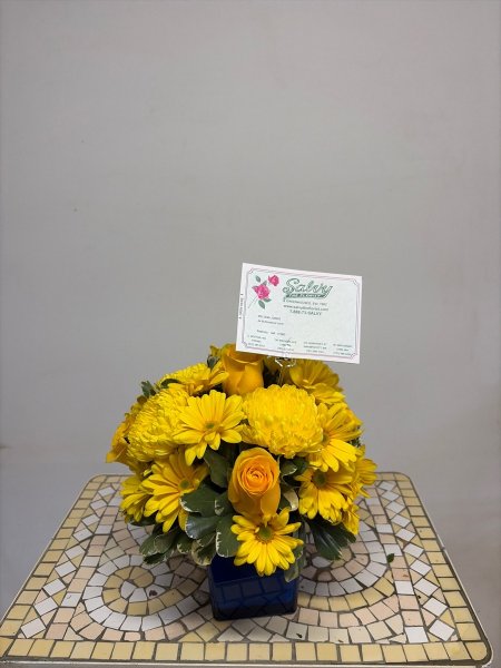 A 4 Star Customer Reviewed Flower Arrangement Designed by Salvy the Florist in Lynn, MA