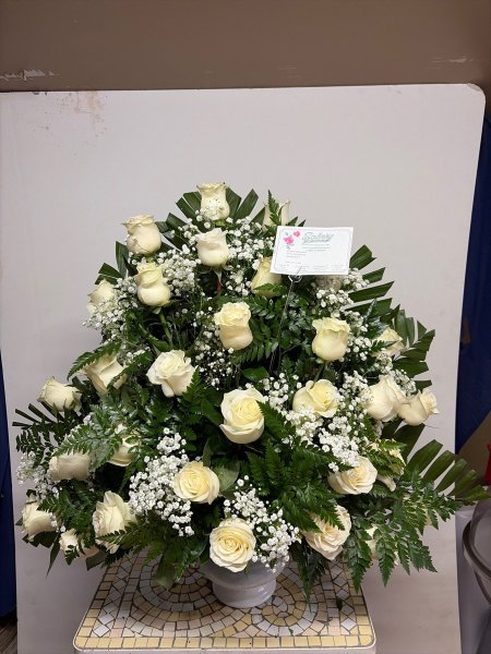 A 5 Star Customer Reviewed Flower Arrangement Designed by Salvy the Florist in Lynn, MA