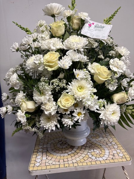 A 5 Star Customer Reviewed Flower Arrangement Designed by Salvy the Florist in Lynn, MA