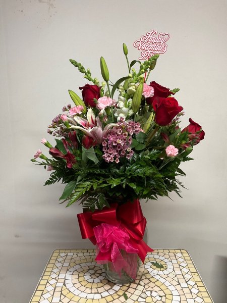 A 5 Star Customer Reviewed Flower Arrangement Designed by Salvy the Florist in Lynn, MA