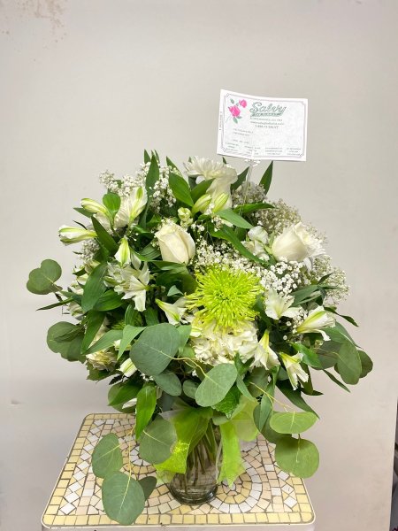 A 5 Star Customer Reviewed Flower Arrangement Designed by Salvy the Florist in Lynn, MA A 5 Star Customer Reviewed Flower Arrangement Designed by Salvy the Florist in Lynn, MA