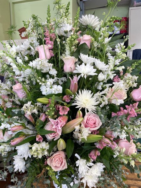 A 5 Star Customer Reviewed Flower Arrangement Designed by Salvy the Florist in Lynn, MA