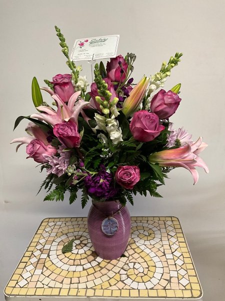 A 5 Star Customer Reviewed Flower Arrangement Designed by Salvy the Florist in Lynn, MA