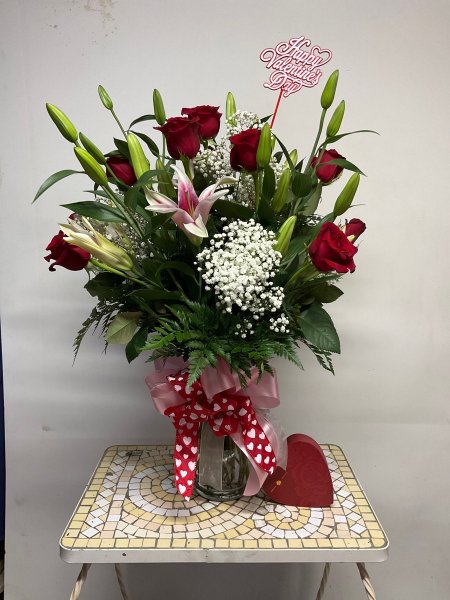 A 5 Star Customer Reviewed Flower Arrangement Designed by Salvy the Florist in Lynn, MA