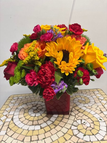 A 5 Star Customer Reviewed Flower Arrangement Designed by Salvy the Florist in Lynn, MA