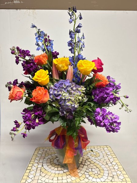 A 5 Star Customer Reviewed Flower Arrangement Designed by Salvy the Florist in Lynn, MA