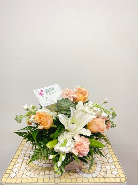 A 5 Star Customer Reviewed Flower Arrangement Designed by Salvy the Florist in Lynn, MA