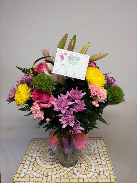 A 5 Star Customer Reviewed Flower Arrangement Designed by Salvy the Florist in Lynn, MA