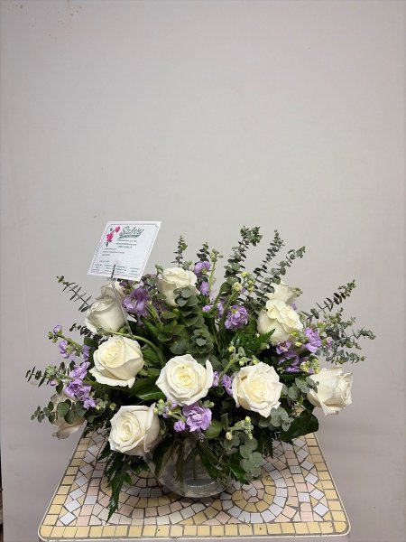 A 5 Star Customer Reviewed Flower Arrangement Designed by Salvy the Florist in Lynn, MA