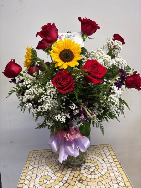 A 5 Star Customer Reviewed Flower Arrangement Designed by Salvy the Florist in Lynn, MA