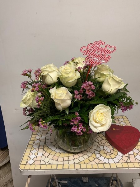 A 5 Star Customer Reviewed Flower Arrangement Designed by Salvy the Florist in Lynn, MA