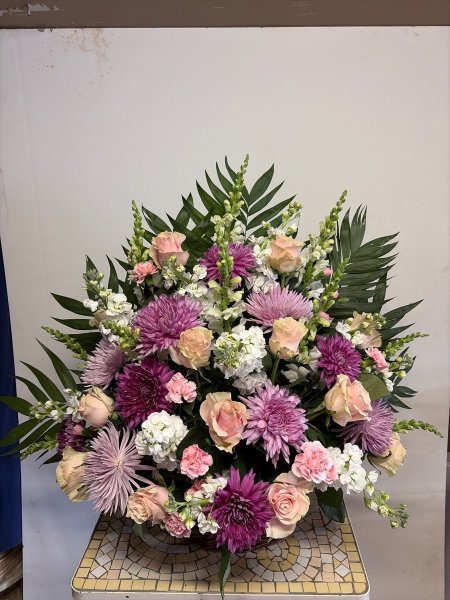 A 5 Star Customer Reviewed Flower Arrangement Designed by Salvy the Florist in Lynn, MA